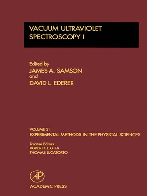 cover image of Vacuum Ultraviolet Spectroscopy I